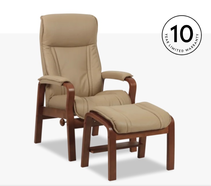 IMG CLASSIC JADE STANDARD RECLINER with FOOTSTOOL - LEATHER PRIME JA202P - Image 3