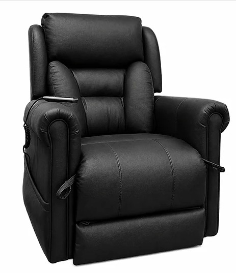 Aspire Raphael X5 Lift Recline Chair Medium Nordic Stone Vinyl - Image 4