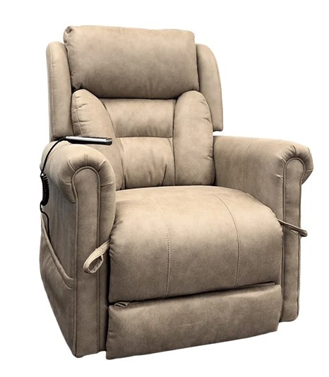 Aspire Raphael X5 Lift Recline Chair Medium Nordic Stone Vinyl - Image 2