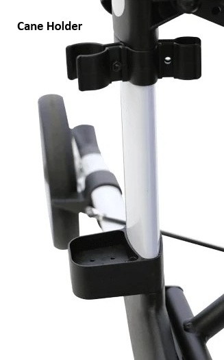 Aspire Vogue Carbon Fibre Seat Walker Tall Emerald Green - Image 2