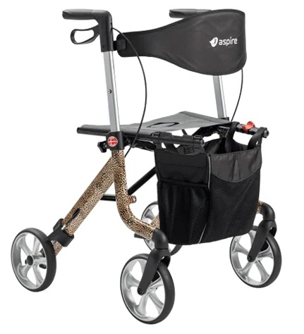 Aspire Vogue Light Seat Walker Leopard